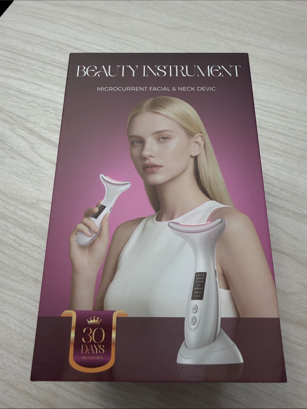 Microcurrent Facial & Neck Device - White Beauty Instrument